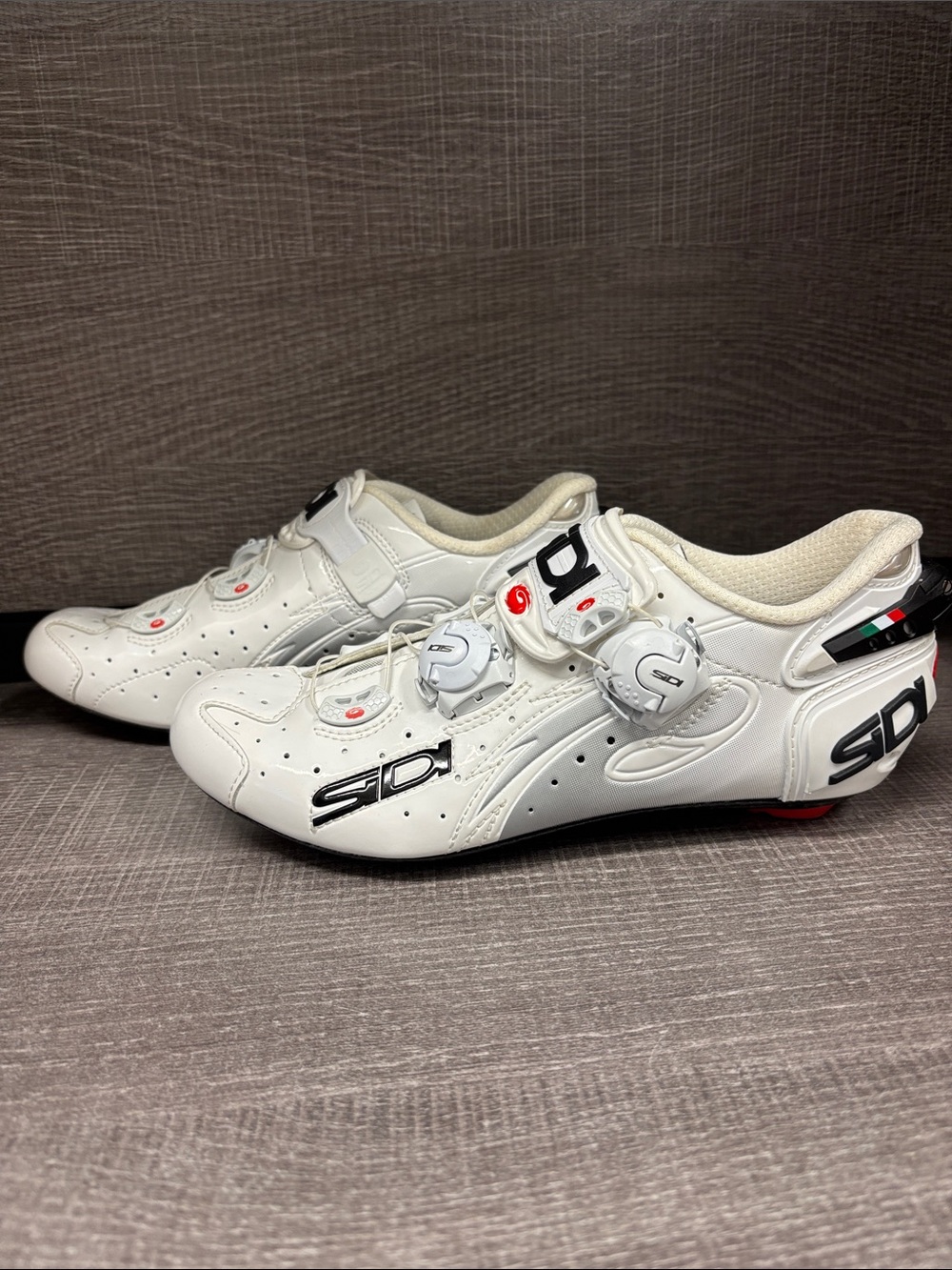 Women's Sidi Wire Carbon Road Cycling Shoes (White) - US 7/EUR 39